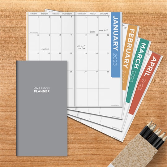 TF Publishing 2023 2024 Gray 2 Year Small Monthly Pocket Planner Michaels tf-publishing-2023-2024-gray-2-year-small-monthly-pocket-planner-michaels